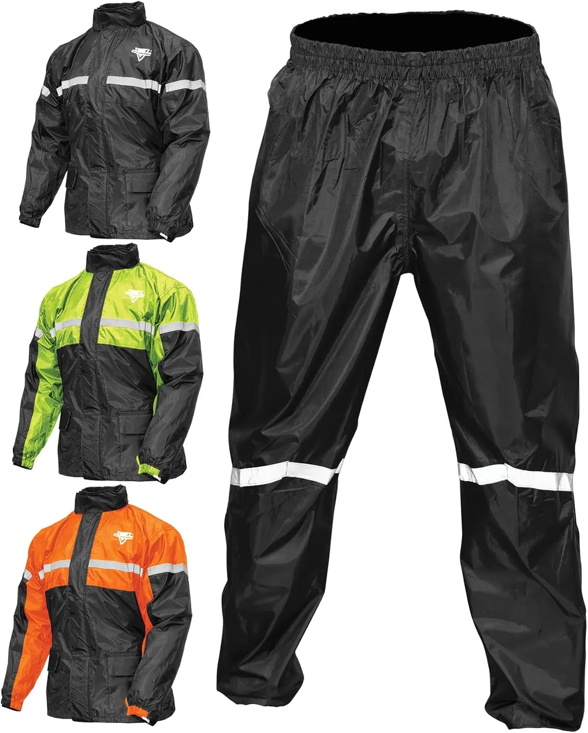 Nelson-Rigg unisex adult Motorcross-motorcycles Nelson Rigg SR 6000 ORG 03 LG Stormrider Motorcycle Rain Suit 2 Piece Orange Black LG , Orange/Black, Large US