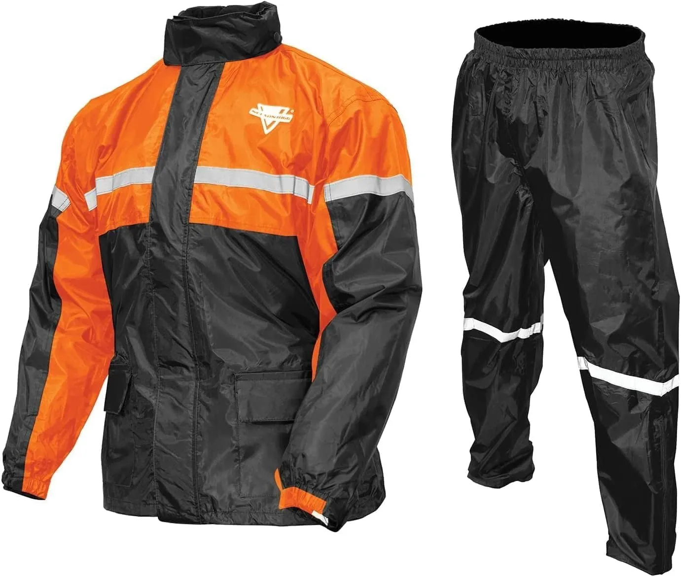 Nelson-Rigg unisex adult Motorcross-motorcycles Nelson Rigg SR 6000 ORG 03 LG Stormrider Motorcycle Rain Suit 2 Piece Orange Black LG , Orange/Black, Large US