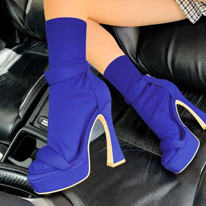 New 14.5CM Strange High Heels Sexy Chunky Sandals Ladies
