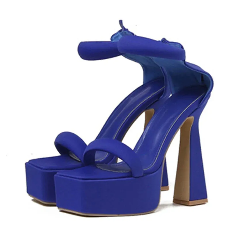 New 14.5CM Strange High Heels Sexy Chunky Sandals Ladies