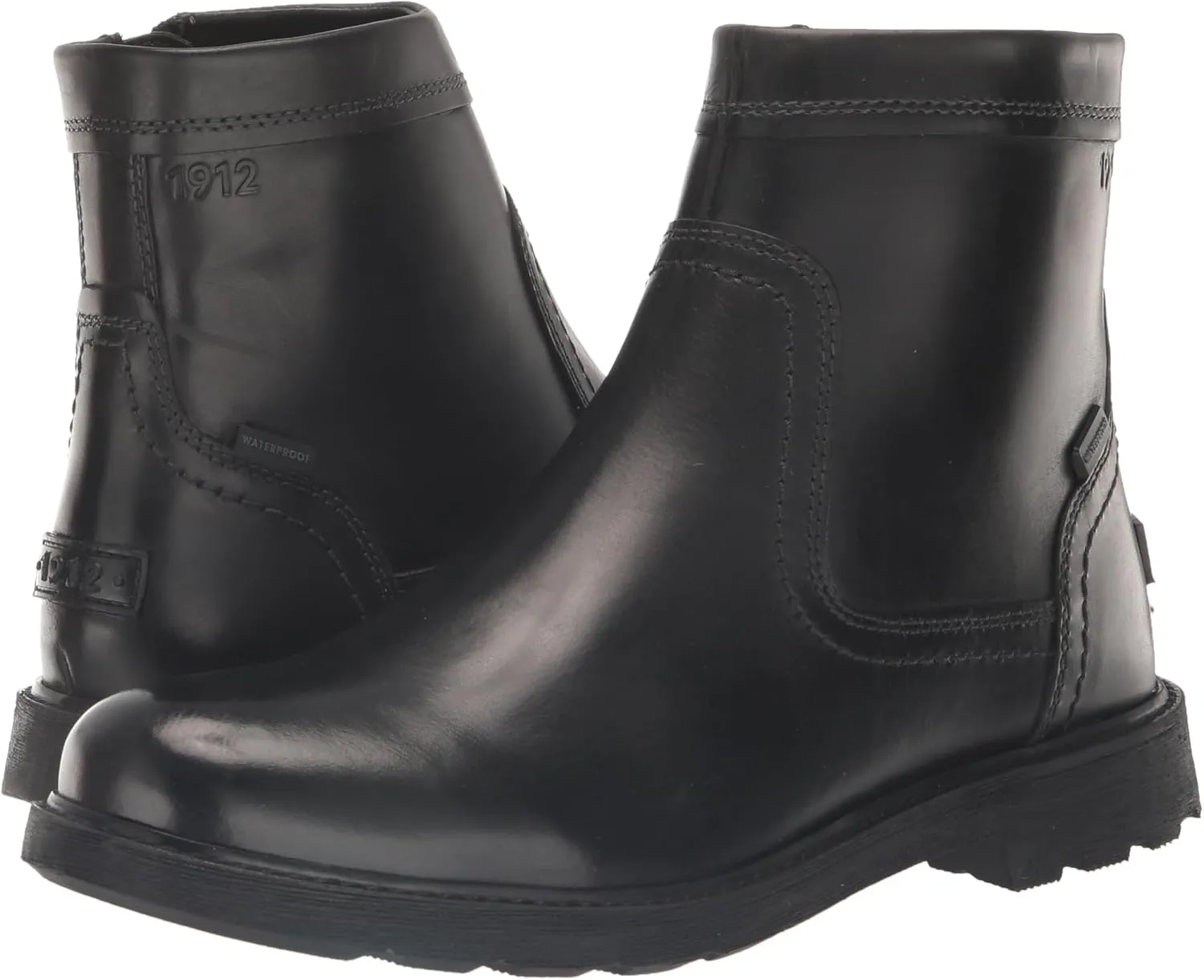 Nunn Bush Men's 1912 Waterproof Plain Toe Zipper Boot Ankle