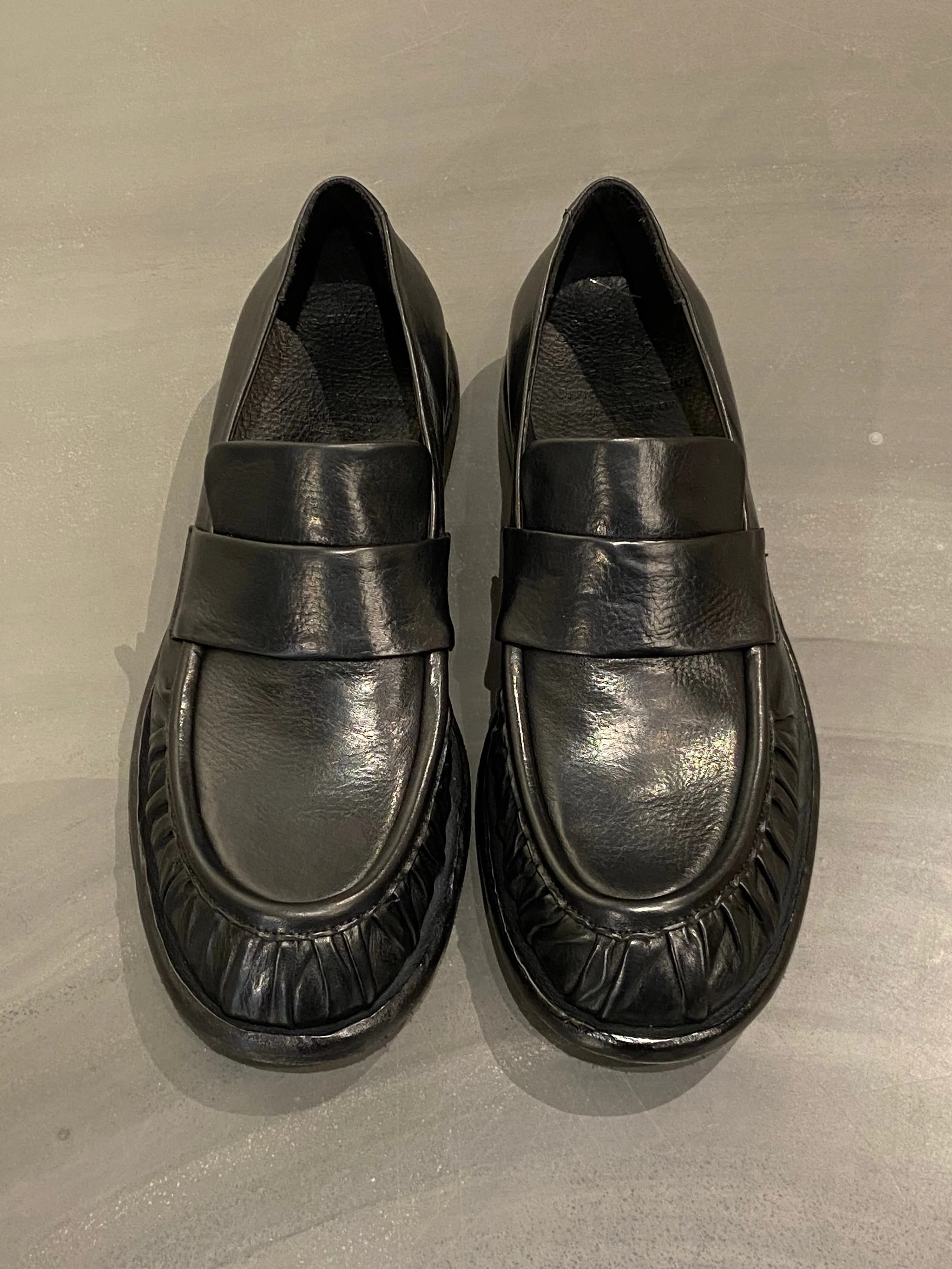 OFFICINE CREATIVE RUGGED/004 LOAFER BLACK