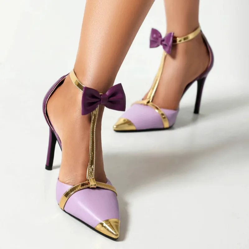 Ophelia Bow T-Strap Heels
