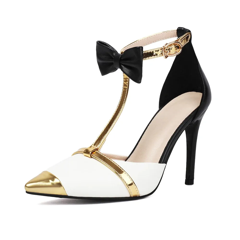 Ophelia Bow T-Strap Heels