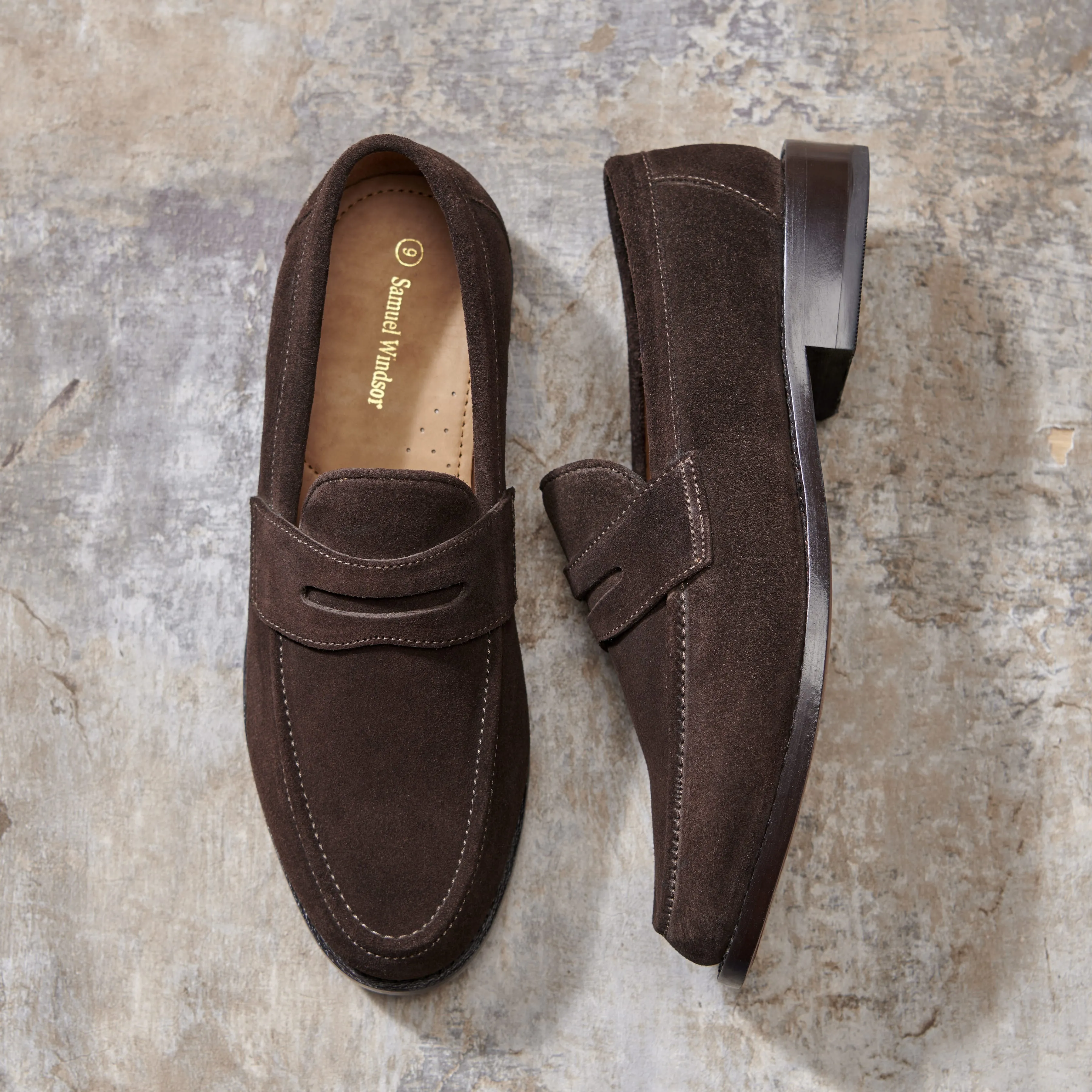 Penny Loafer - Brown Suede