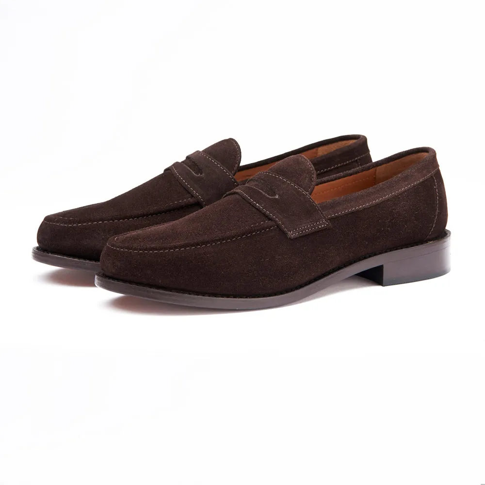 Penny Loafer - Brown Suede