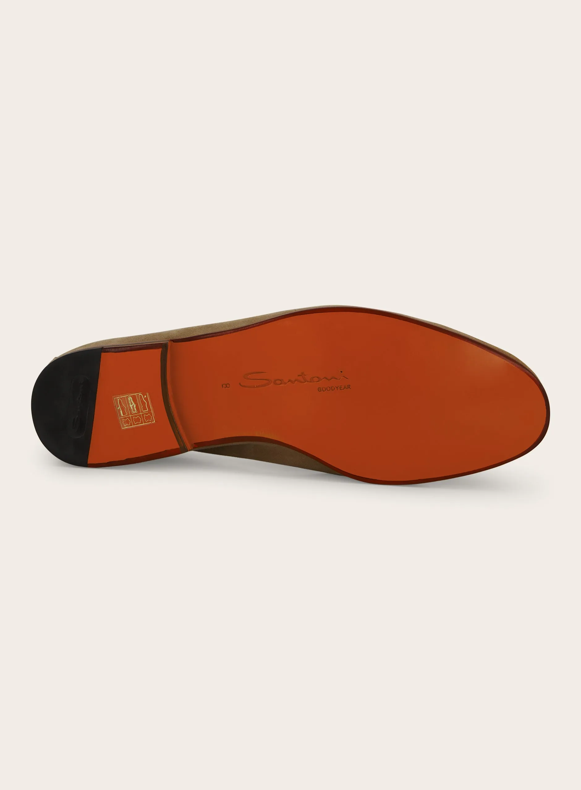 Penny loafers van suède
