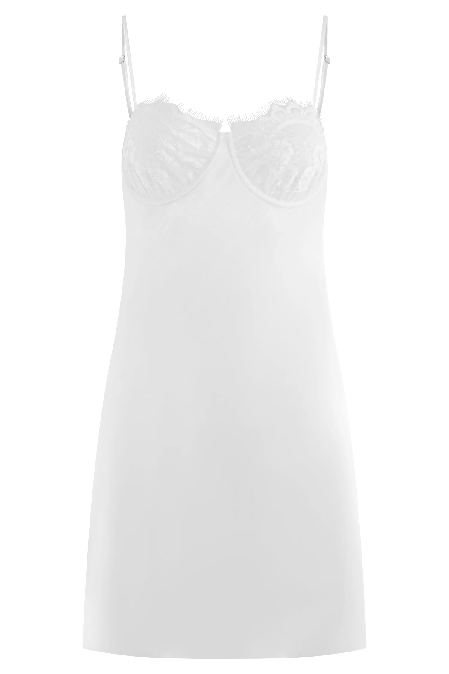 Scarlett Satin Slip Mini Dress - Ivory