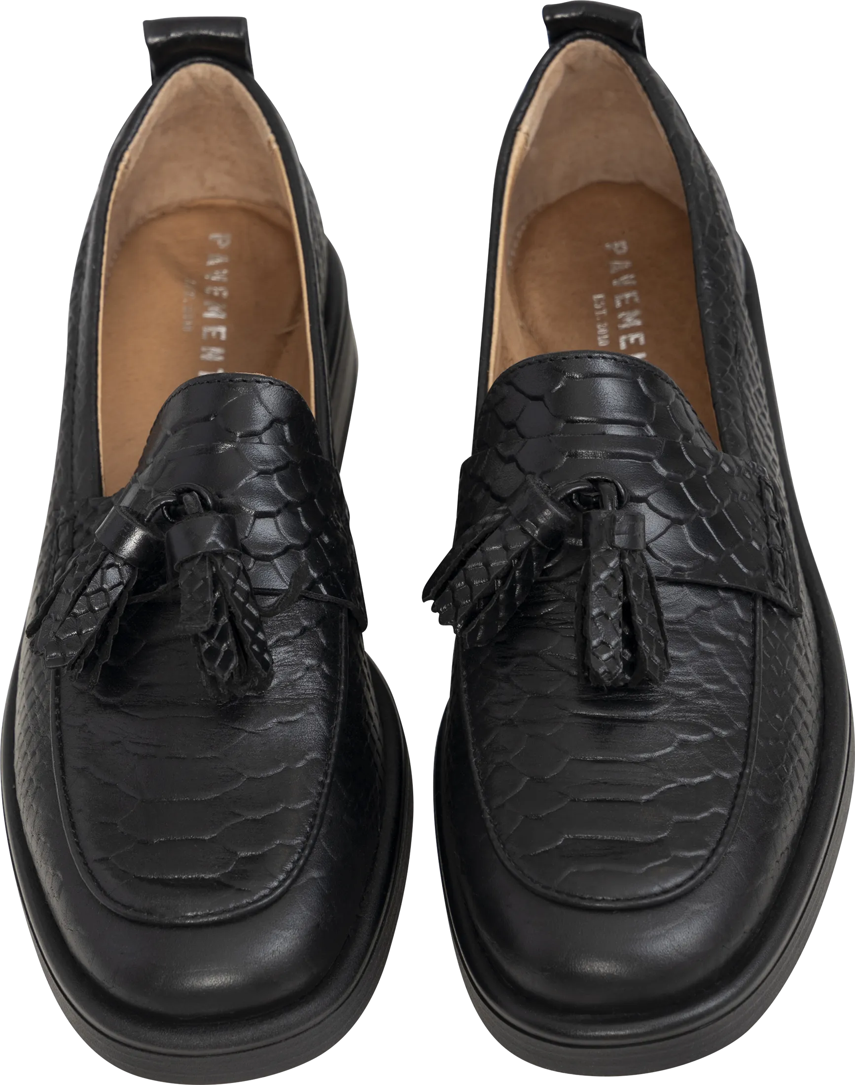 Shelly Tassel Croco - Black Croco