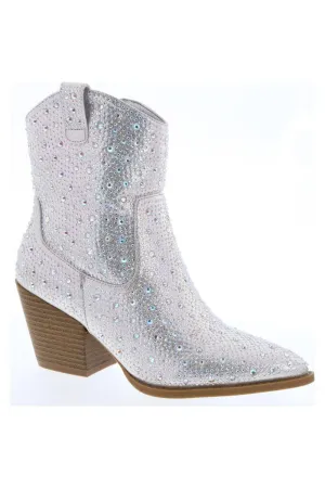 Silver Cowboy Boot