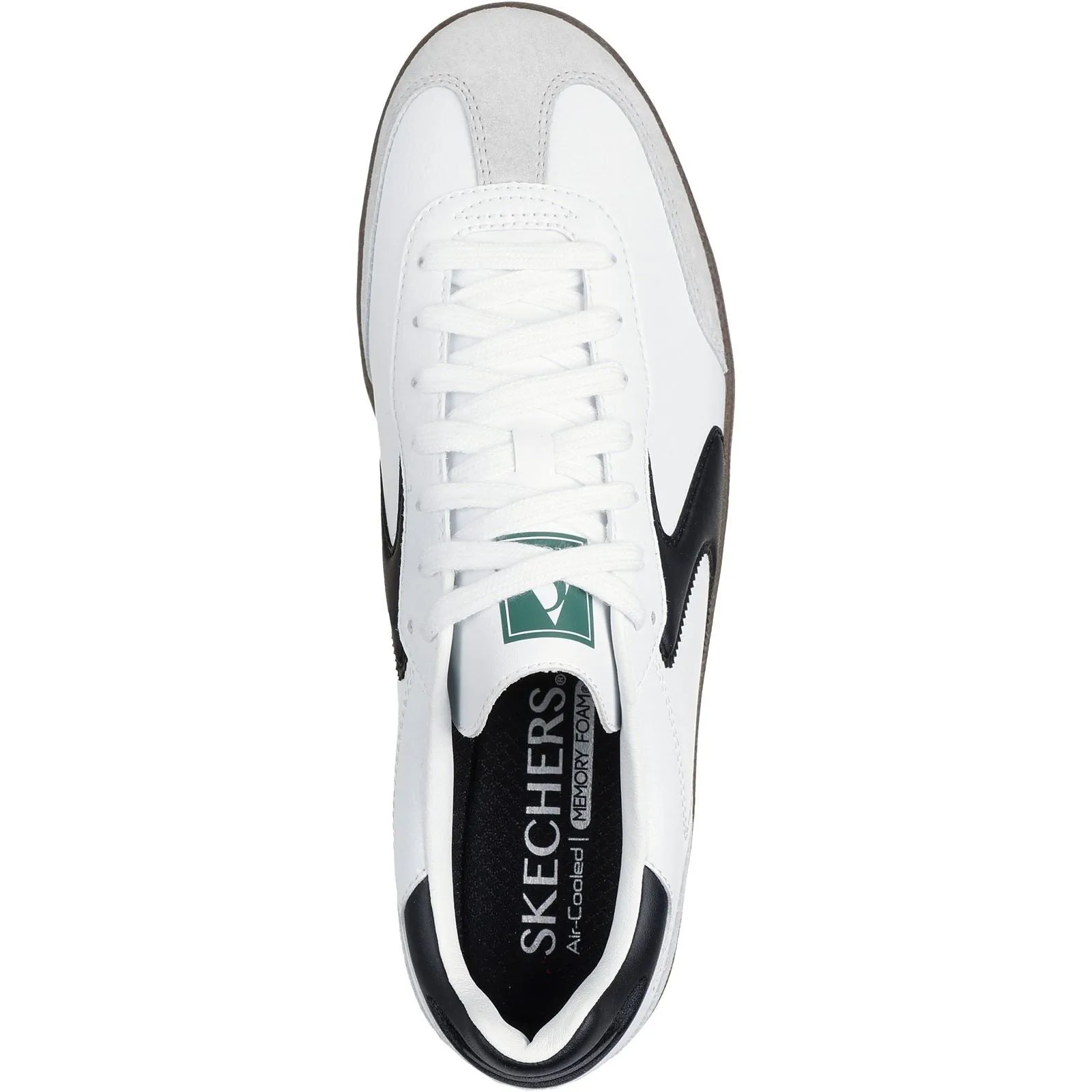 Skechers Men's Hotshot Pyke Trainer in White/Black