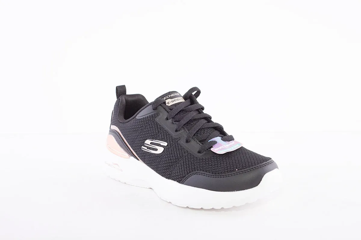 SKECHERS - SKECH-AIR DYNAMIGHT THE HALCYON-LACED TRAINER - BLACK