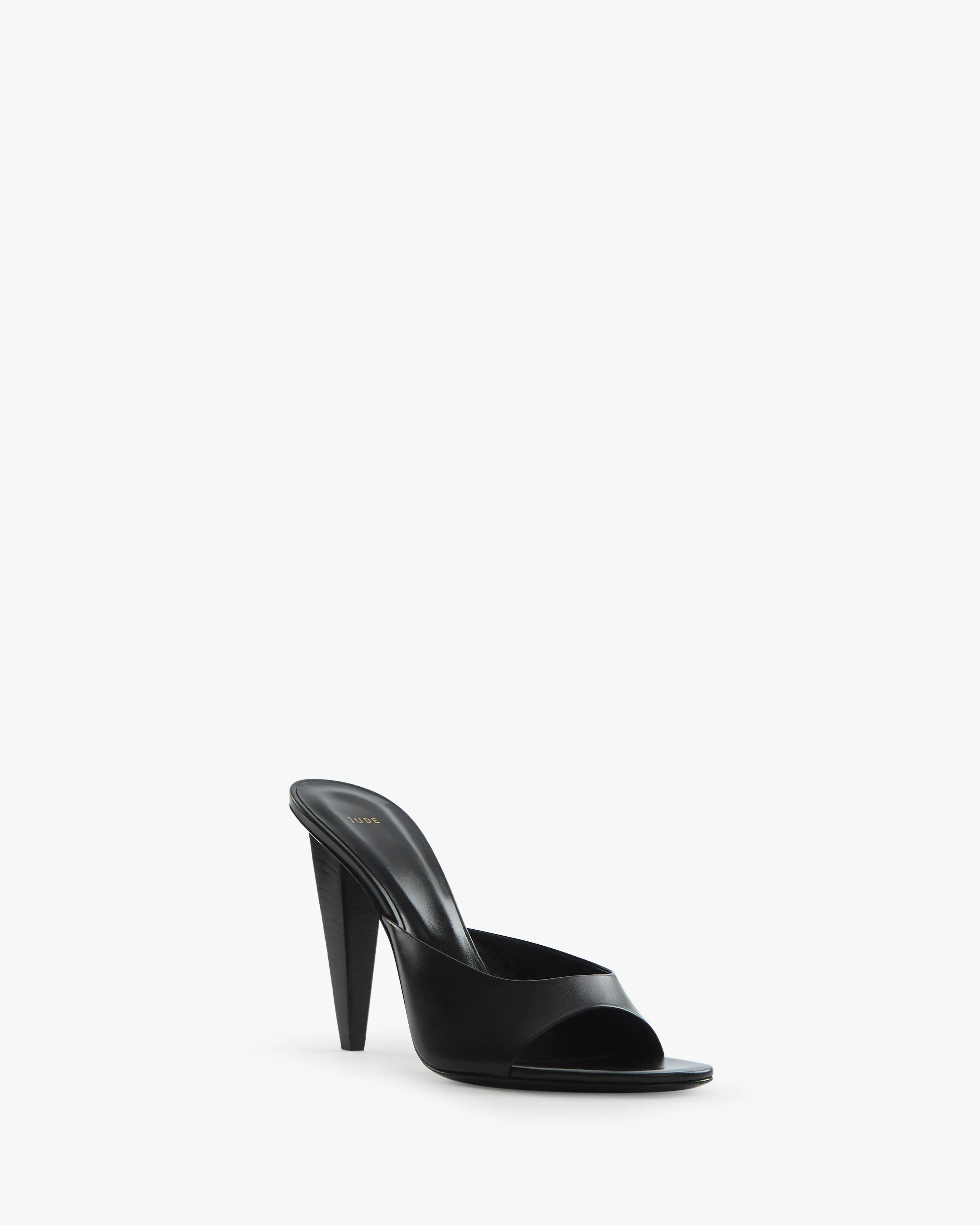 Sky Mule in Black Leather