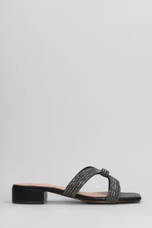 Sloan Slipper-Mule in black leather