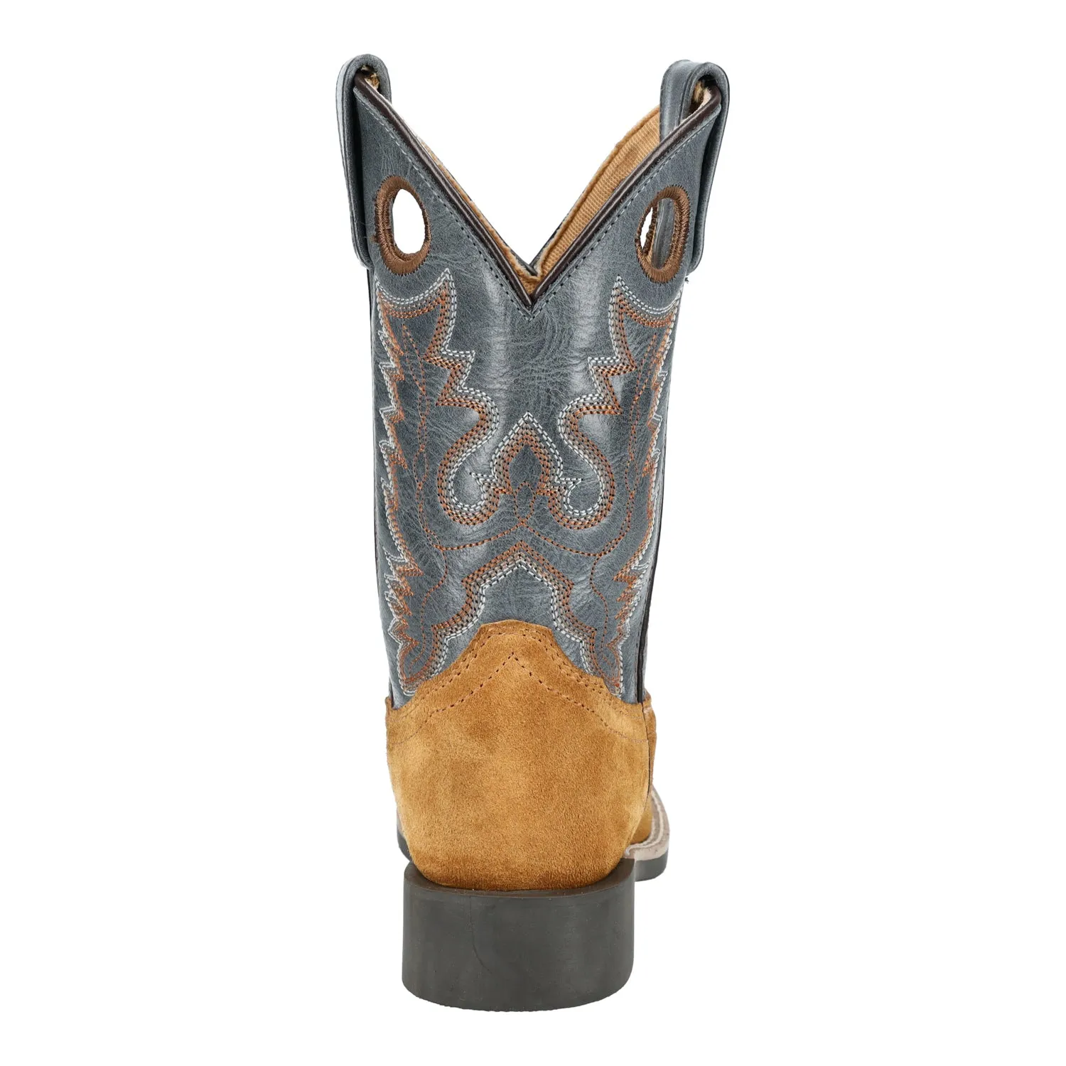 Smoky Mountain Boots Kids Unisex Tex Tan/Blue Leather Cowboy Boots