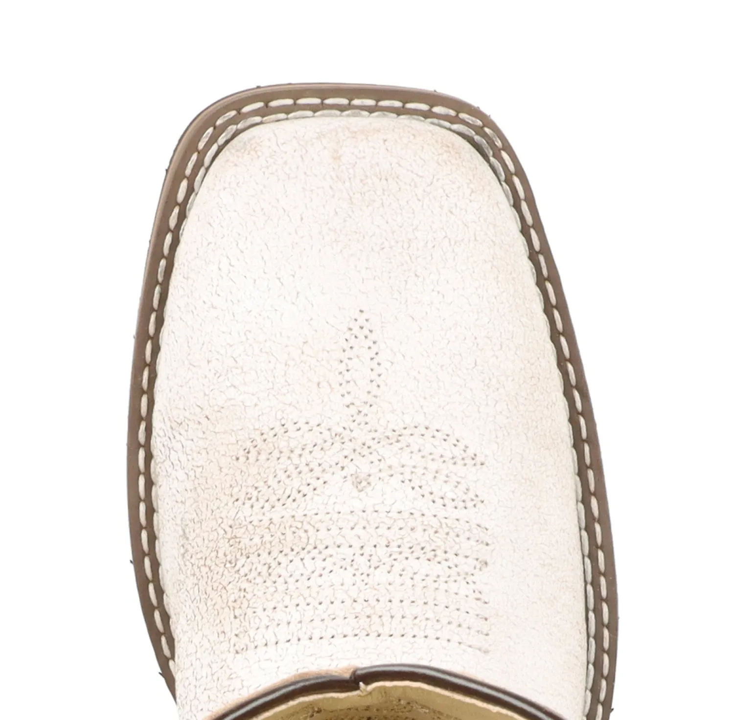 Smoky Mountain Boots Womens Georgia Antique White Leather Cowboy Boots