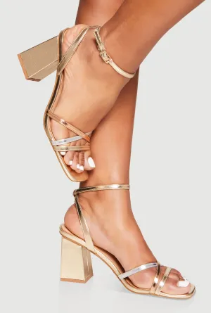 Strappy Block Heels