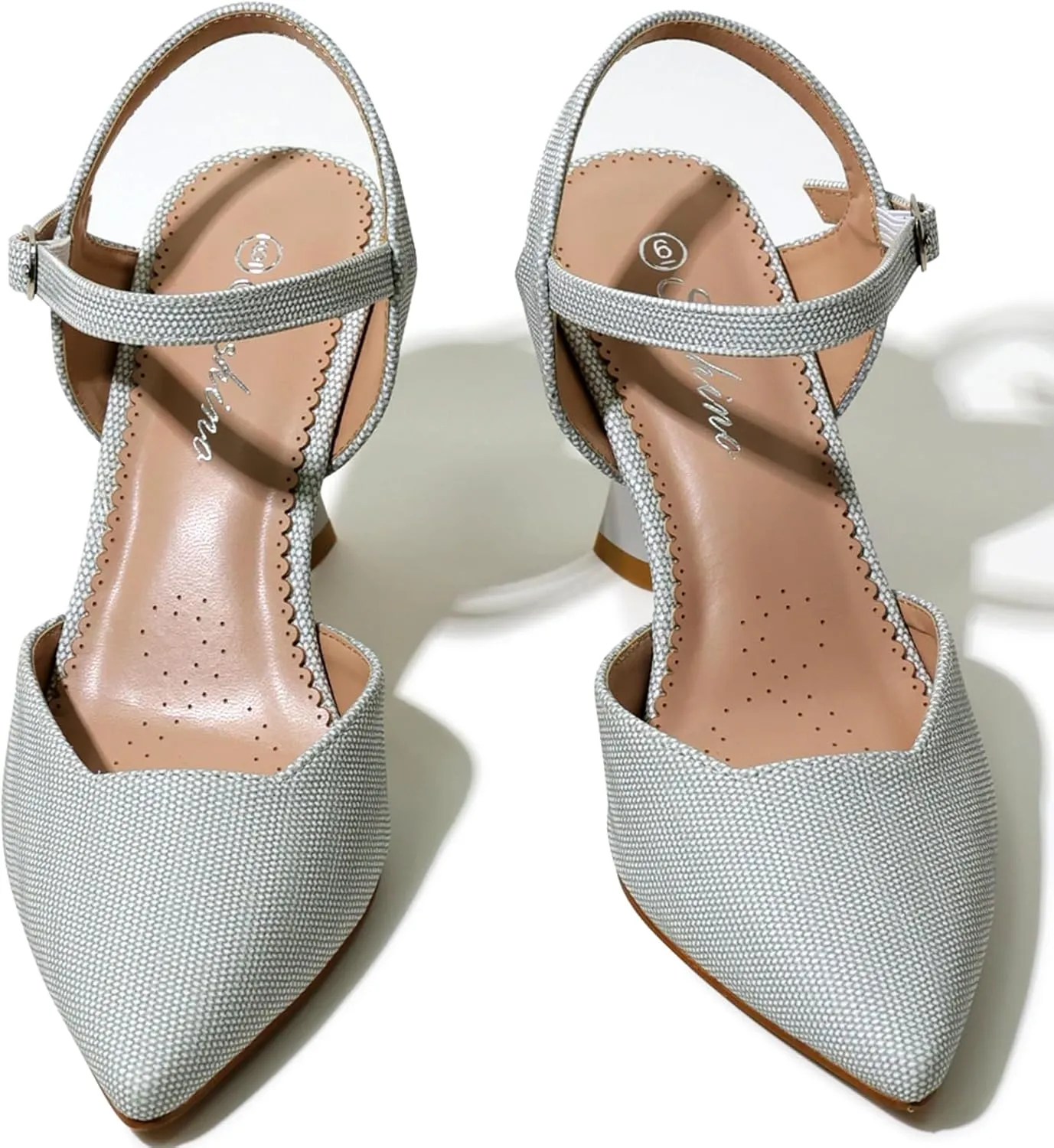 Strappy Heels for Women Pointed Toe Comfortable Wedding, Party, Gathering Shoes