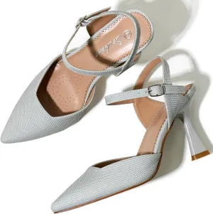 Strappy Heels for Women Pointed Toe Comfortable Wedding, Party, Gathering Shoes