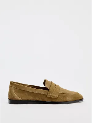 Suede loafers