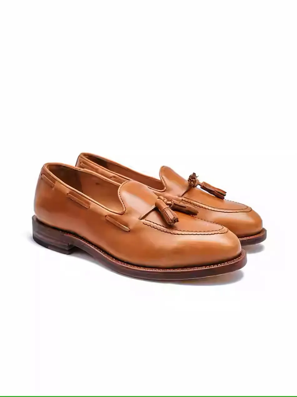 Tassel Loafers | Premium Full-Grain Leather, Goodyear Welt, Elegant Men's Dress Loafers