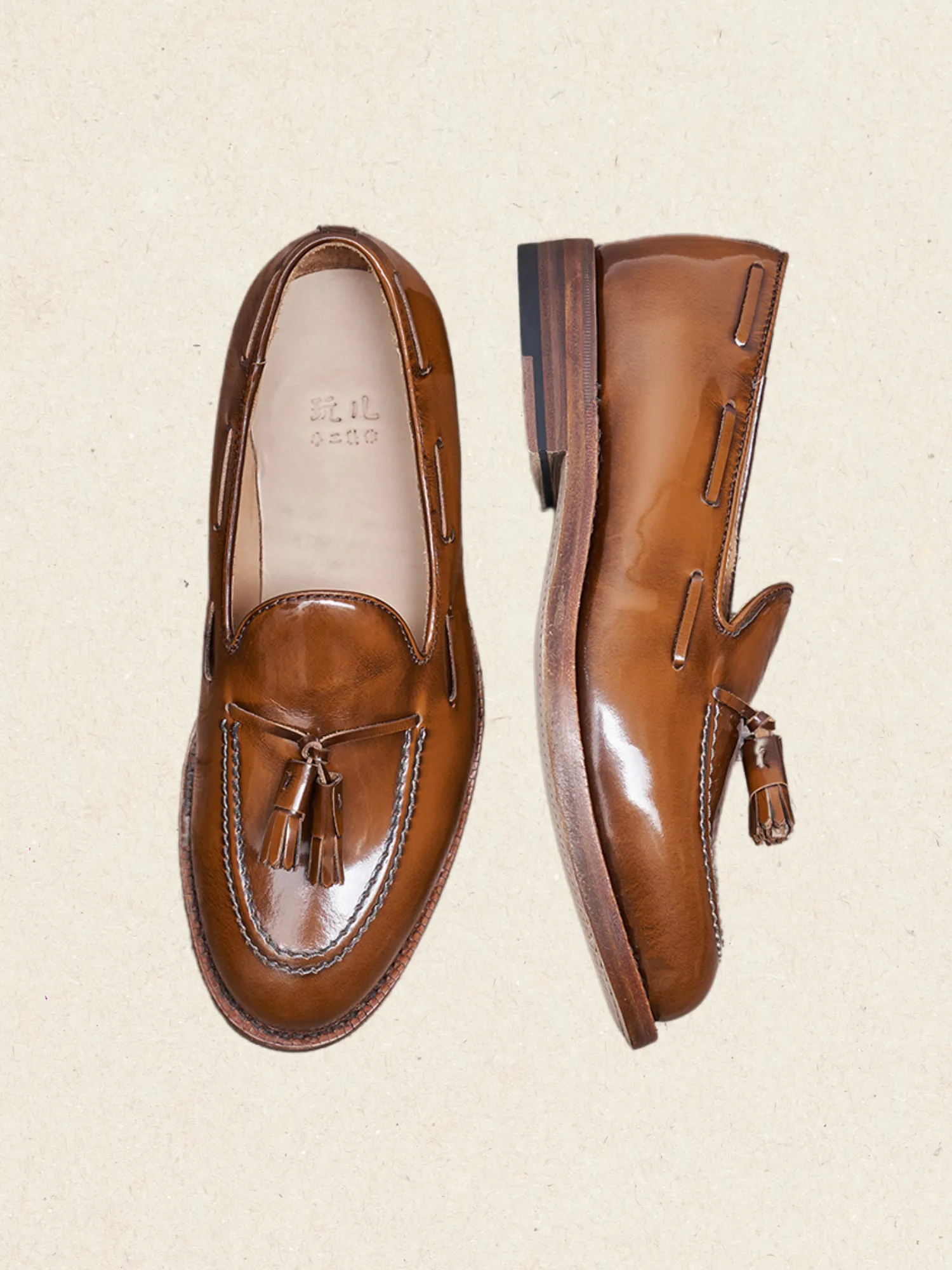 Tassel Loafers | Premium Full-Grain Leather, Goodyear Welt, Elegant Men's Dress Loafers