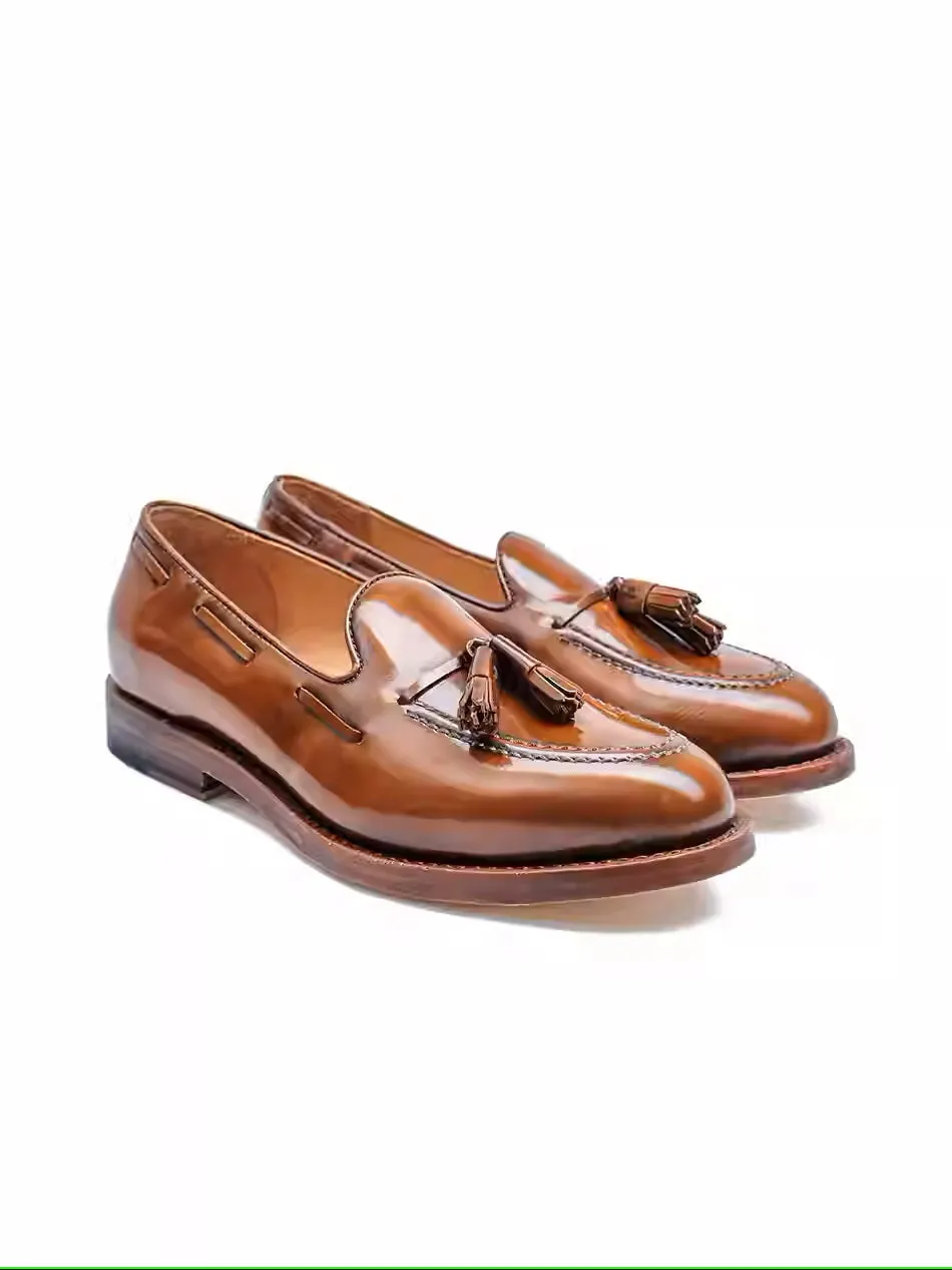 Tassel Loafers | Premium Full-Grain Leather, Goodyear Welt, Elegant Men's Dress Loafers