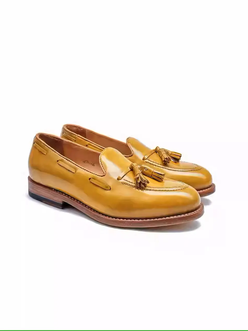 Tassel Loafers | Premium Full-Grain Leather, Goodyear Welt, Elegant Men's Dress Loafers