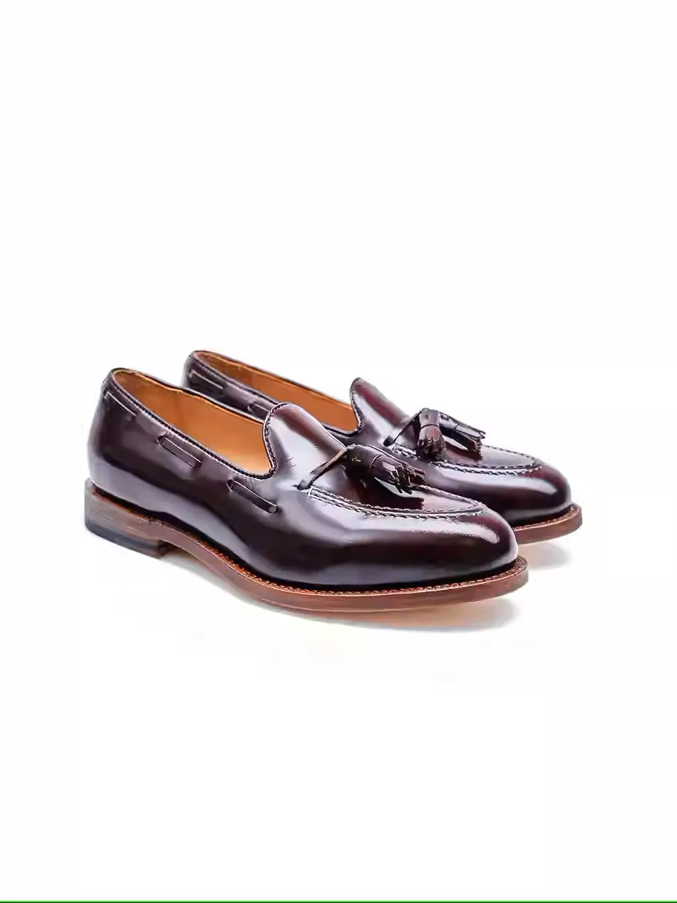 Tassel Loafers | Premium Full-Grain Leather, Goodyear Welt, Elegant Men's Dress Loafers