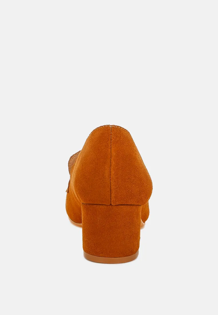 Tassels Detail Suede Loafers by RUW