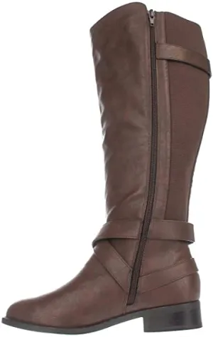 Thalia Sodi Womens Vada Closed Toe Knee High Riding Boots Cognac