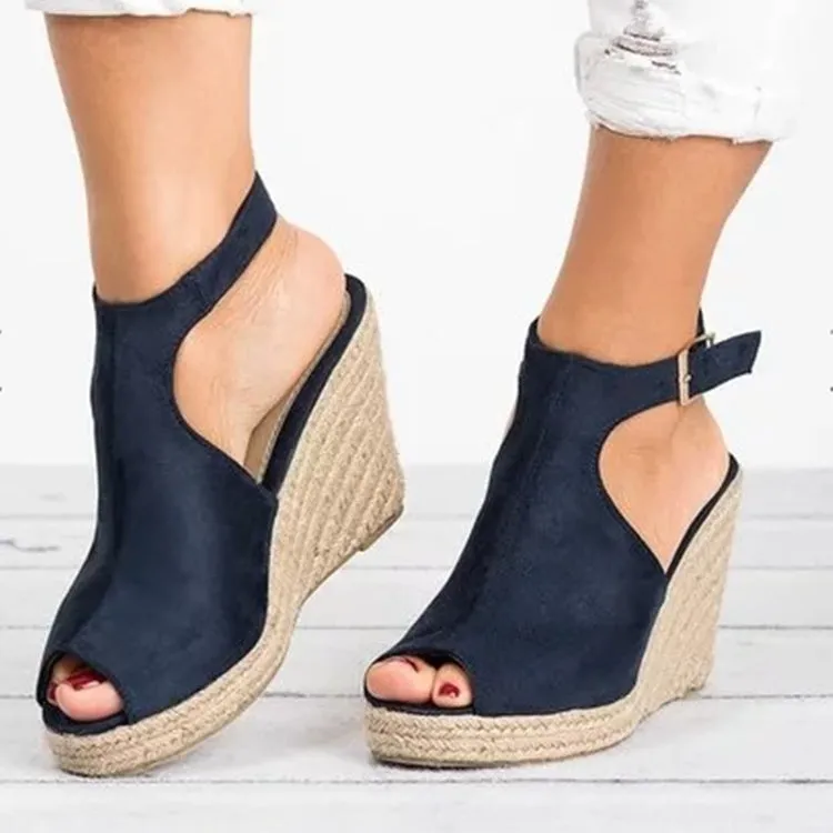 Trendy Women Peep Toe Platform Sandals