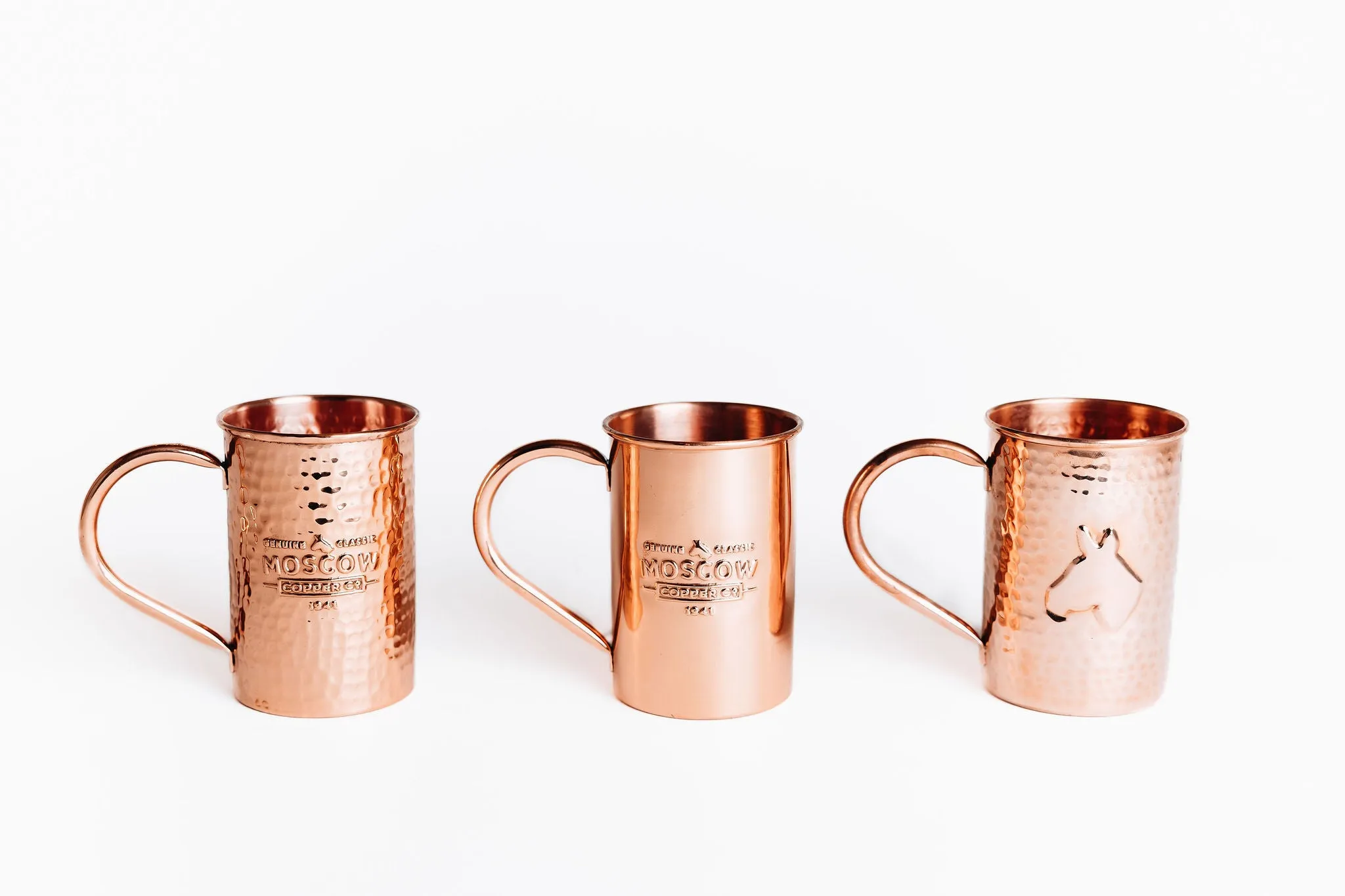 Two Original Moscow Mule Mugs with Collector's Box