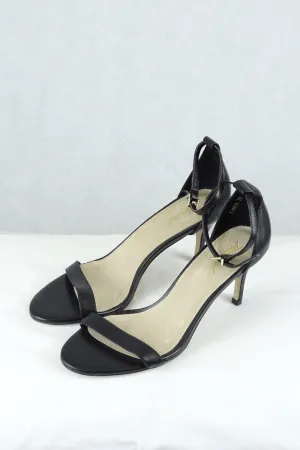 Wanted Black Strappy Heels 9 AU