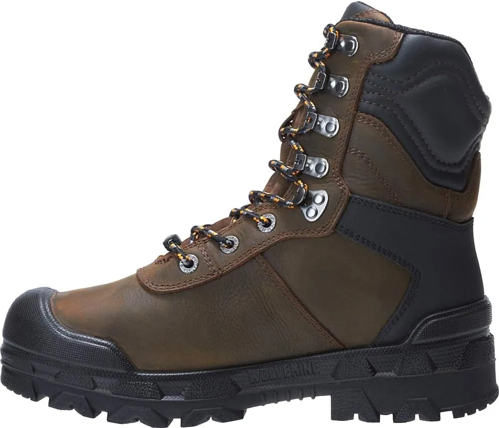 Wolverine Men's Warrior Comp Toe Eh Mt Wp 8 " Boot