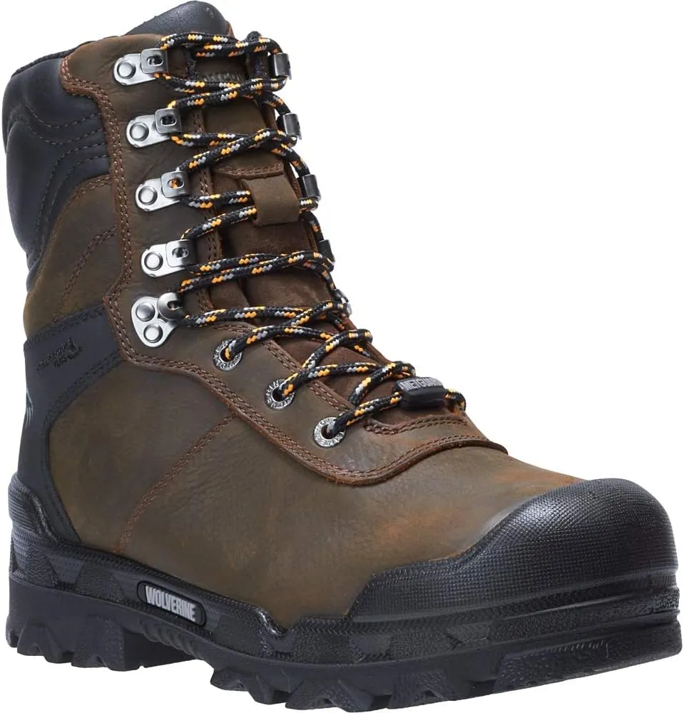 Wolverine Men's Warrior Comp Toe Eh Mt Wp 8 " Boot