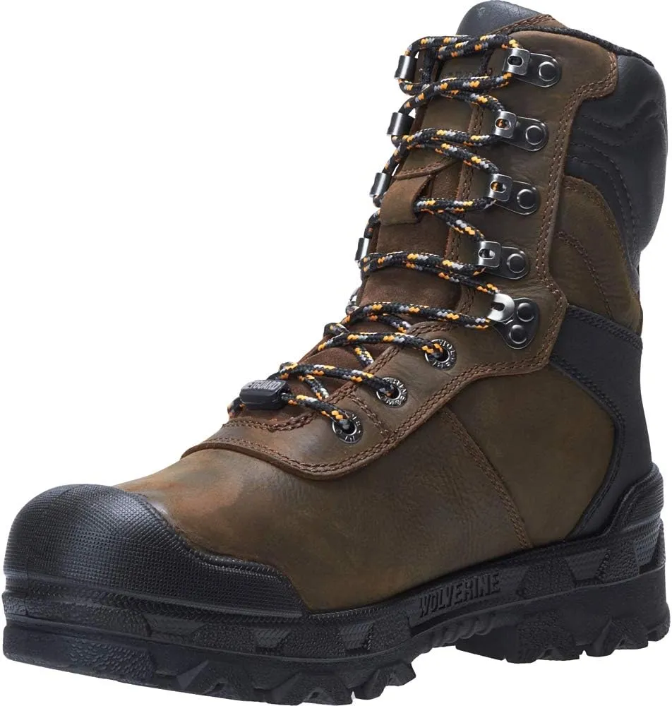 Wolverine Men's Warrior Comp Toe Eh Mt Wp 8 " Boot