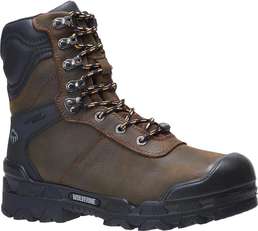 Wolverine Men's Warrior Comp Toe Eh Mt Wp 8 " Boot