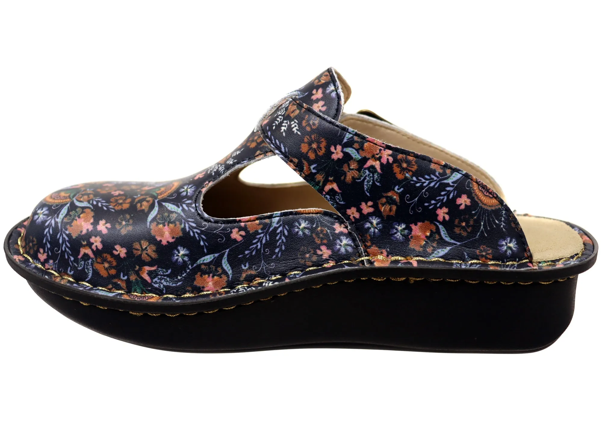 Womens Alegria Classic Leather Open Back Shoes Lax A Daisy
