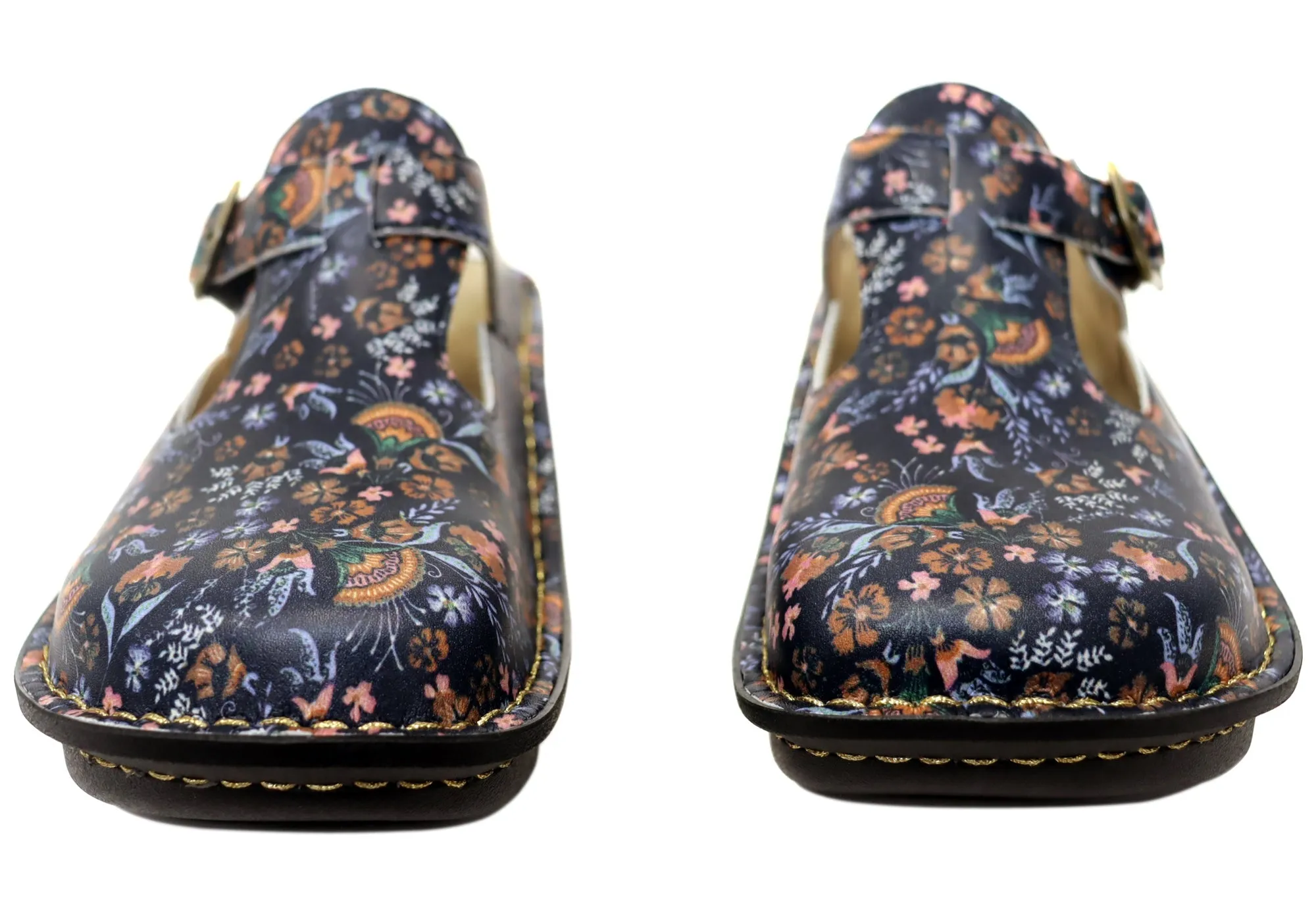 Womens Alegria Classic Leather Open Back Shoes Lax A Daisy