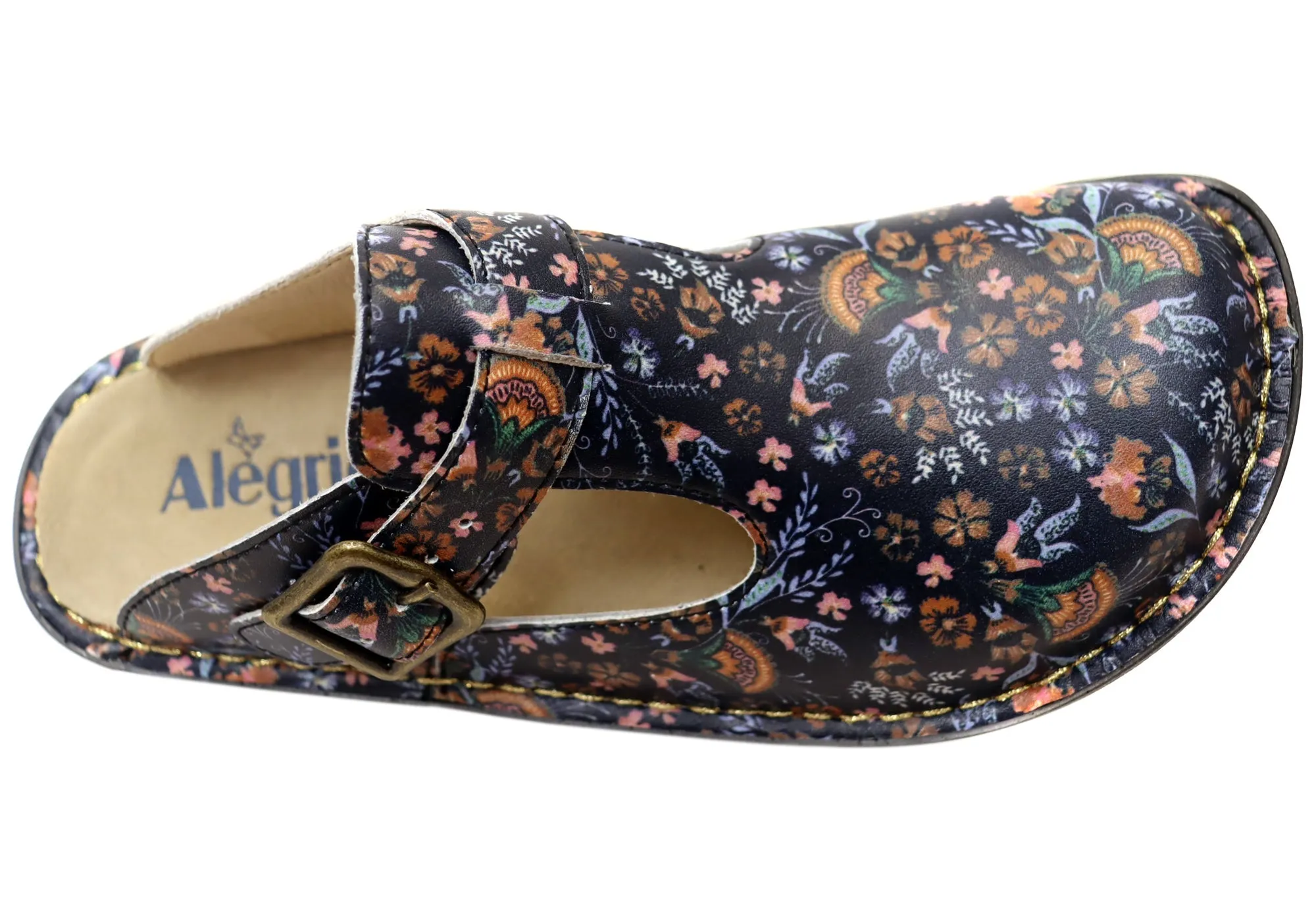 Womens Alegria Classic Leather Open Back Shoes Lax A Daisy