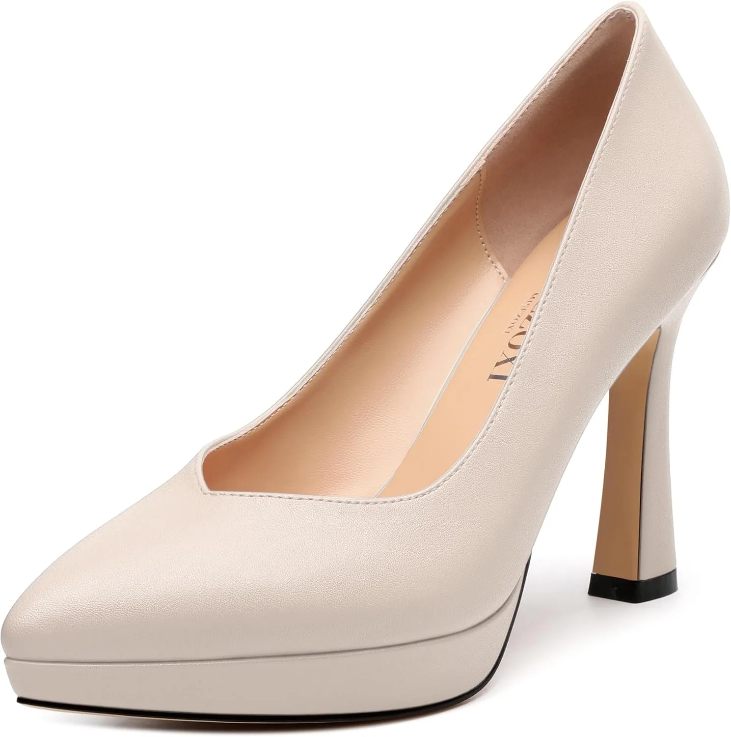 Womens Heeled Pumps, Pointed Toe Platform High Heel Pumps for Women, Platform Stiletto Pumps Shoes 4"