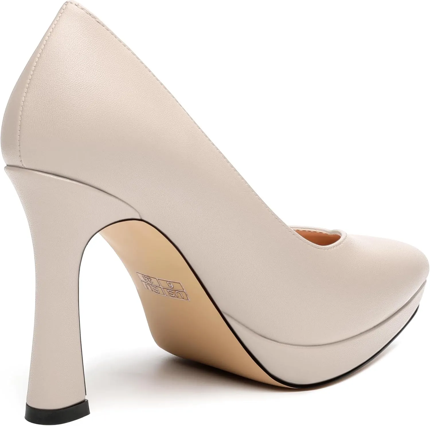Womens Heeled Pumps, Pointed Toe Platform High Heel Pumps for Women, Platform Stiletto Pumps Shoes 4"