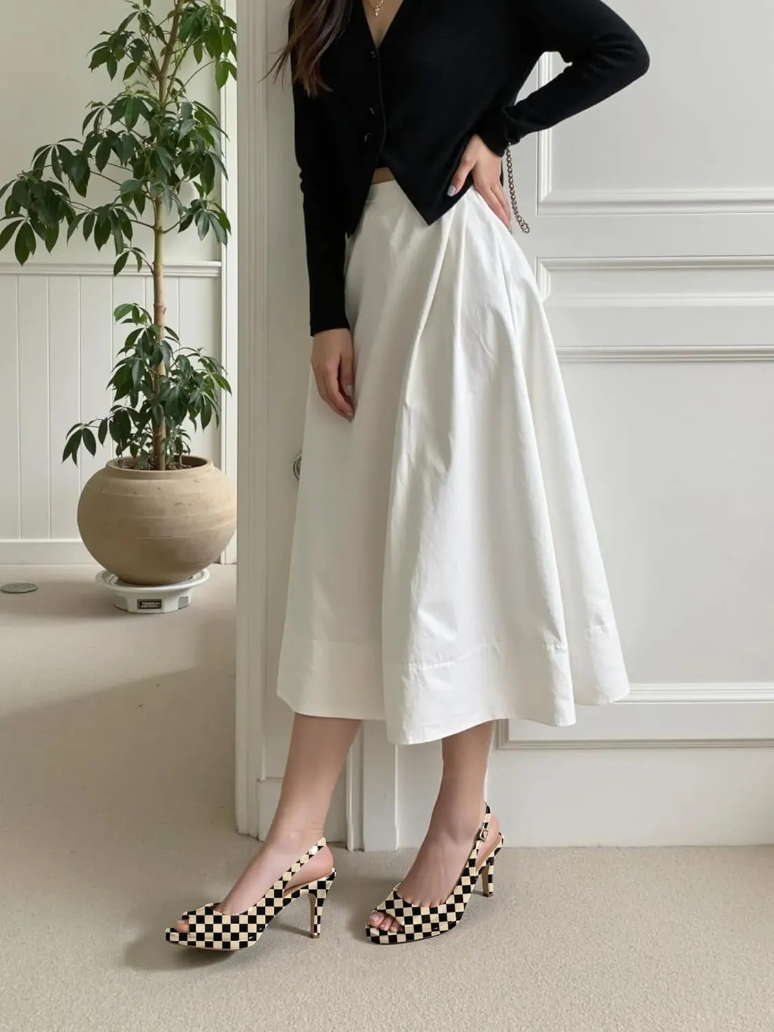 Women's Stiletto High Heel Pumps Peep Toe Pumps for Women Platform Heels Slingback Heels Sexy Dance Pumps 3.5 Inch Heels