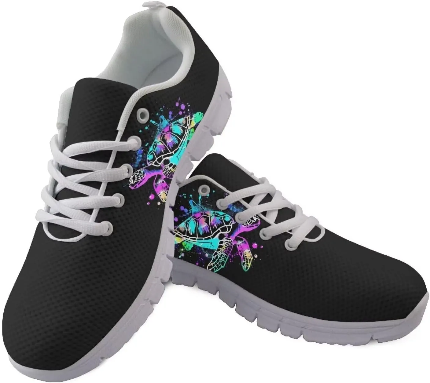 Womens Walking Running Shoes Tennis Fashion Lace Up Athletic Sneakers Footwear